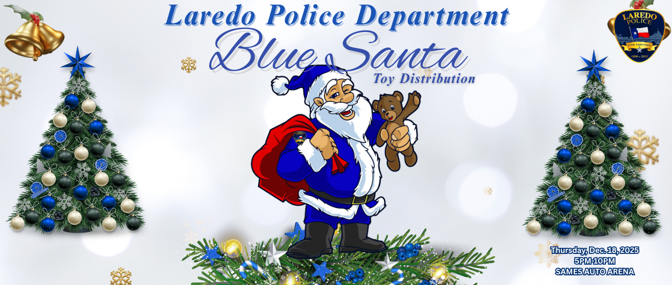 Laredo Police Department Blue Santa